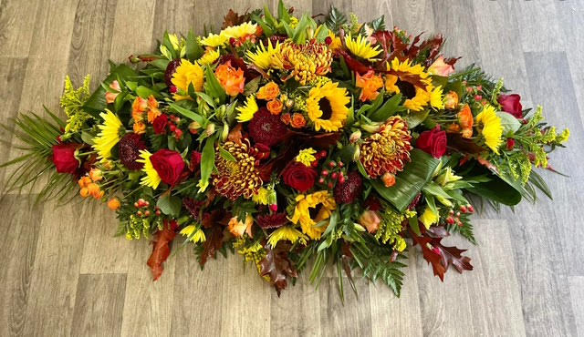 Autumnal mixed double ended spray - £250.00 approximately 4ft